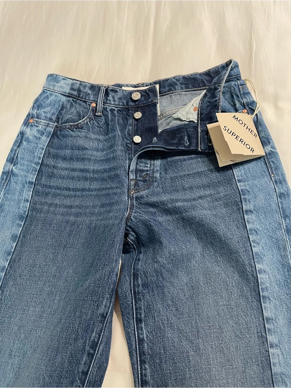 MOTHER The Tux Sidestepper Sneak Fray Jeans - Picture 13 of 14